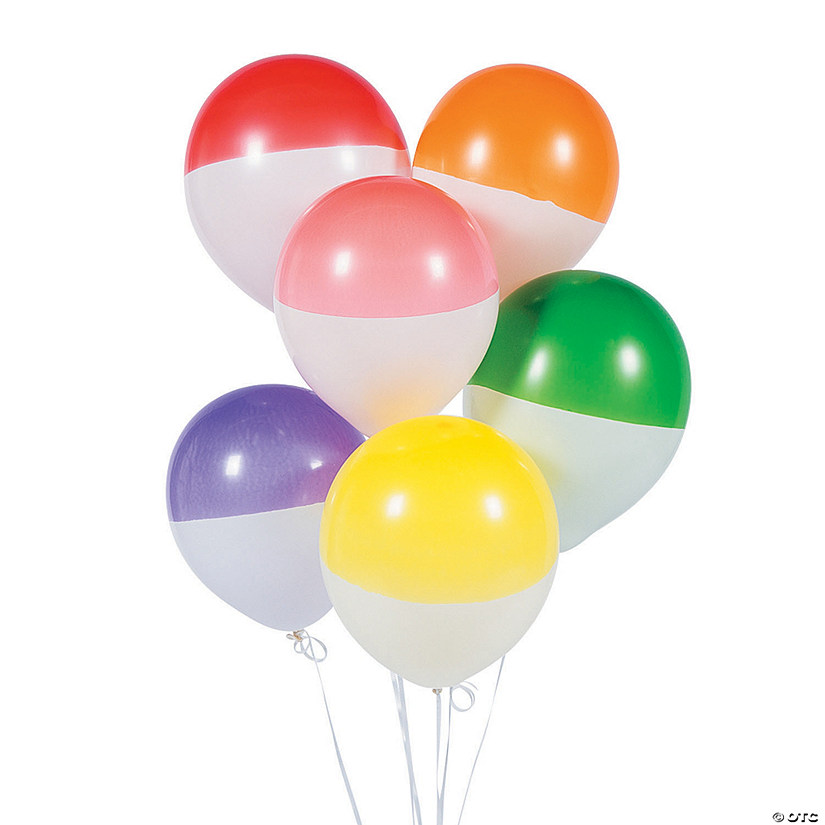 Two-Tone 12" Latex Balloons Image