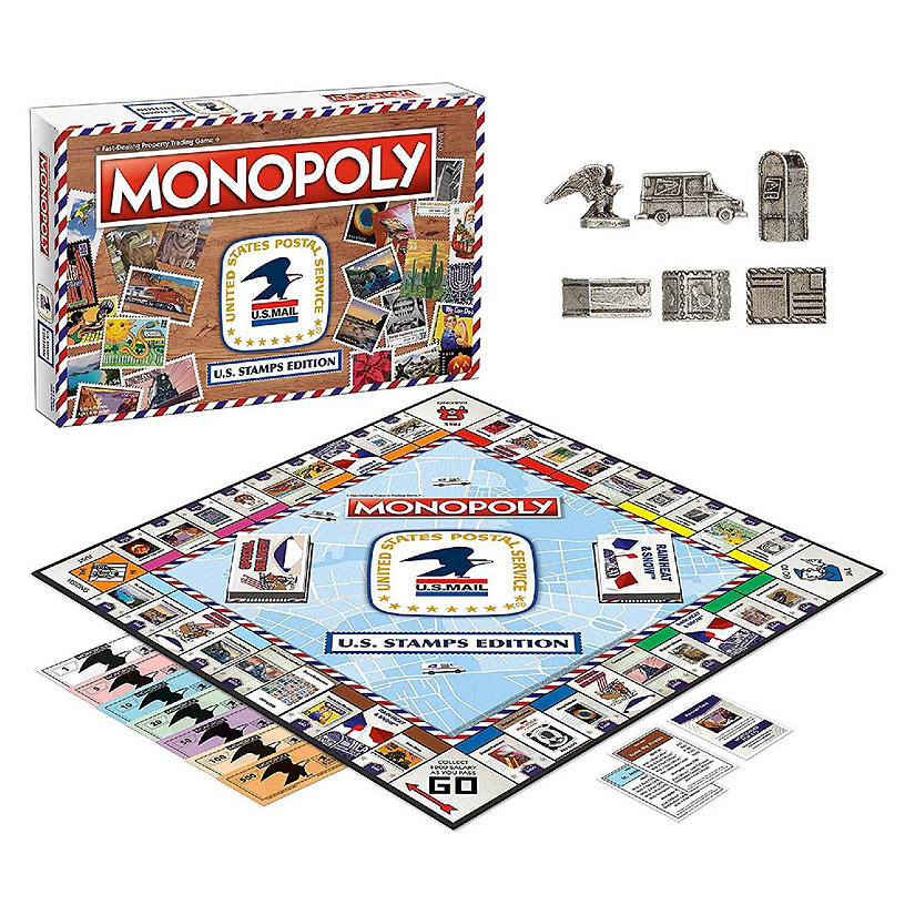 U.S. Stamps Monopoly Board Game Image