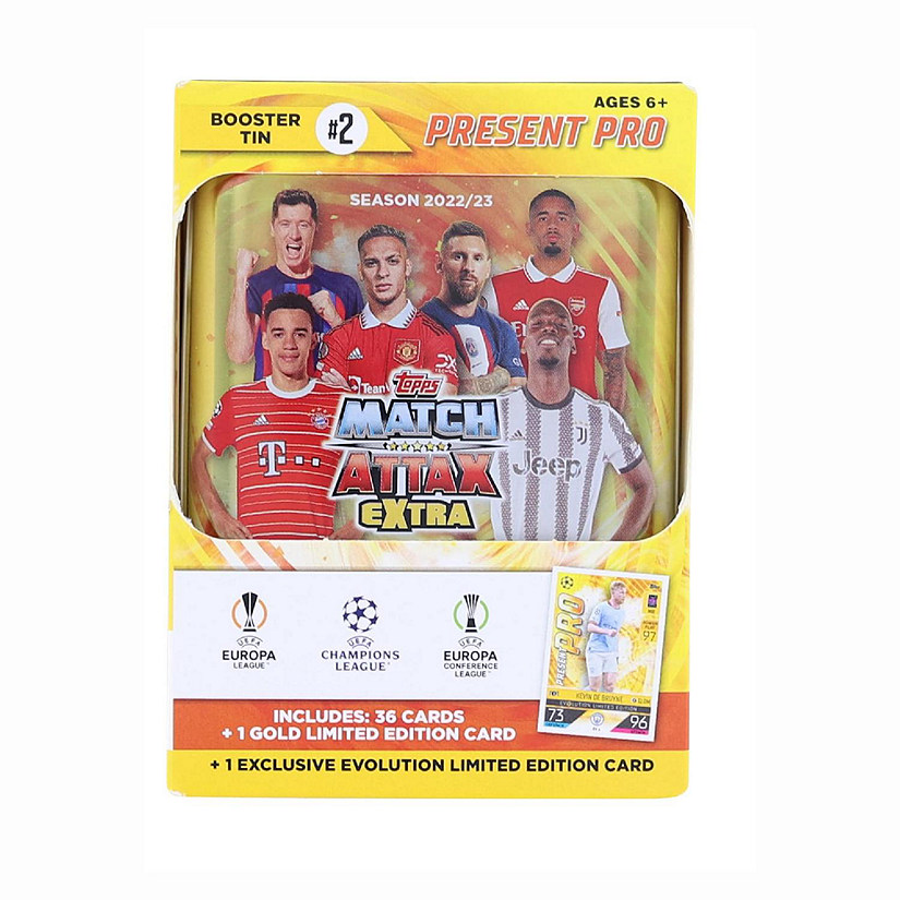 UEFA 2022/23 Topps Champions League Match Attax Extra Mini Tin  Present Pro Image