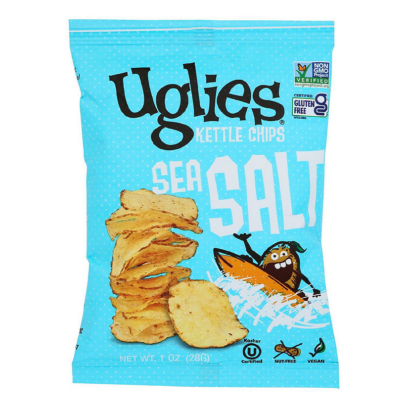 Kettle Brand Unsalted Potato Chips 5 oz Bag (Pack of 15)