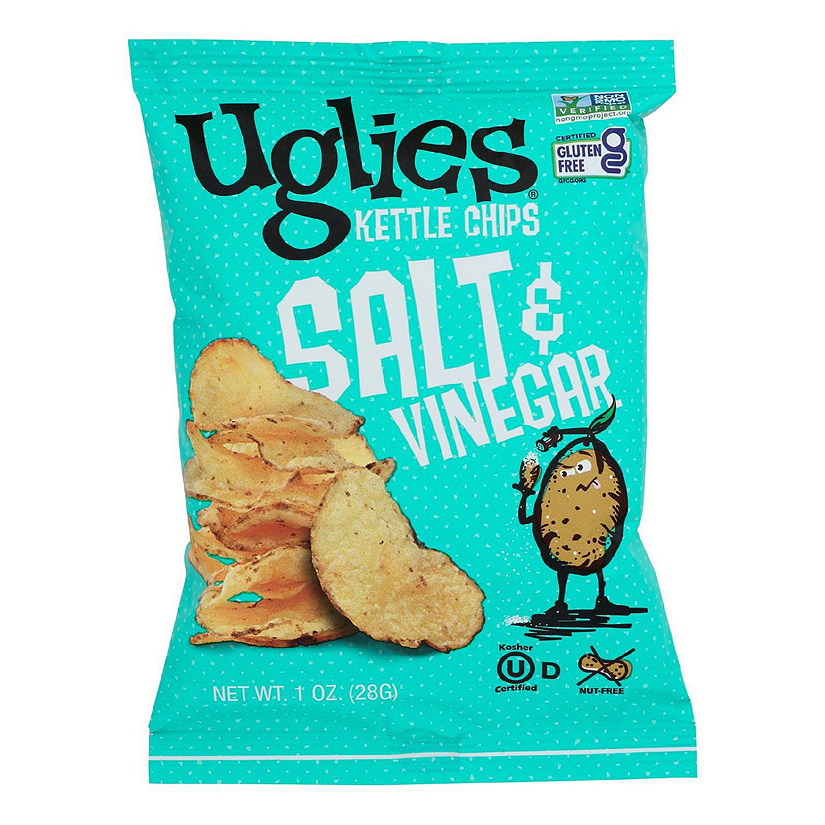 Kettle Brand Unsalted Potato Chips 5 oz Bag (Pack of 15)