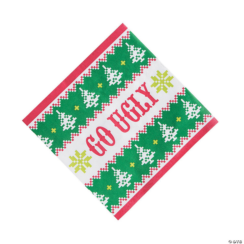 Ugly Sweater Luncheon Napkins - 16 Pc. Image