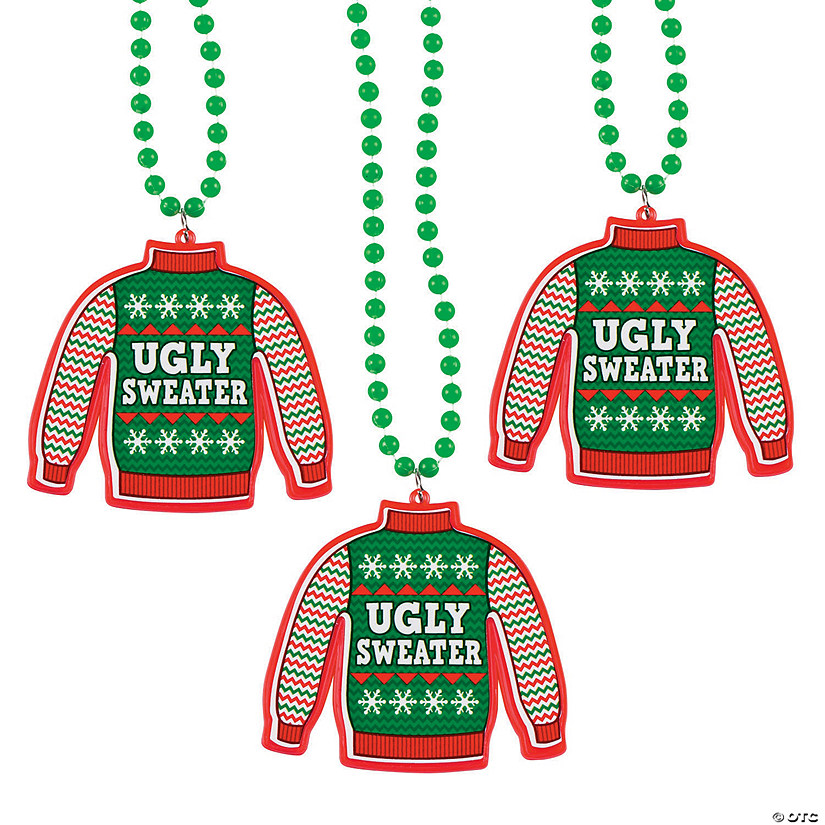 Ugly Sweater Necklaces - 12 Pc. Image