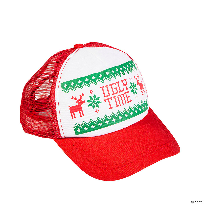 Ugly Sweater Trucker Hats - 6 Pc. Image
