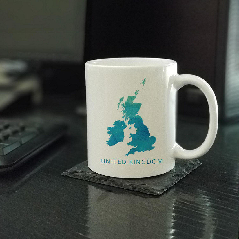 UK England Aqua Blue Water Ceramic Mug Image