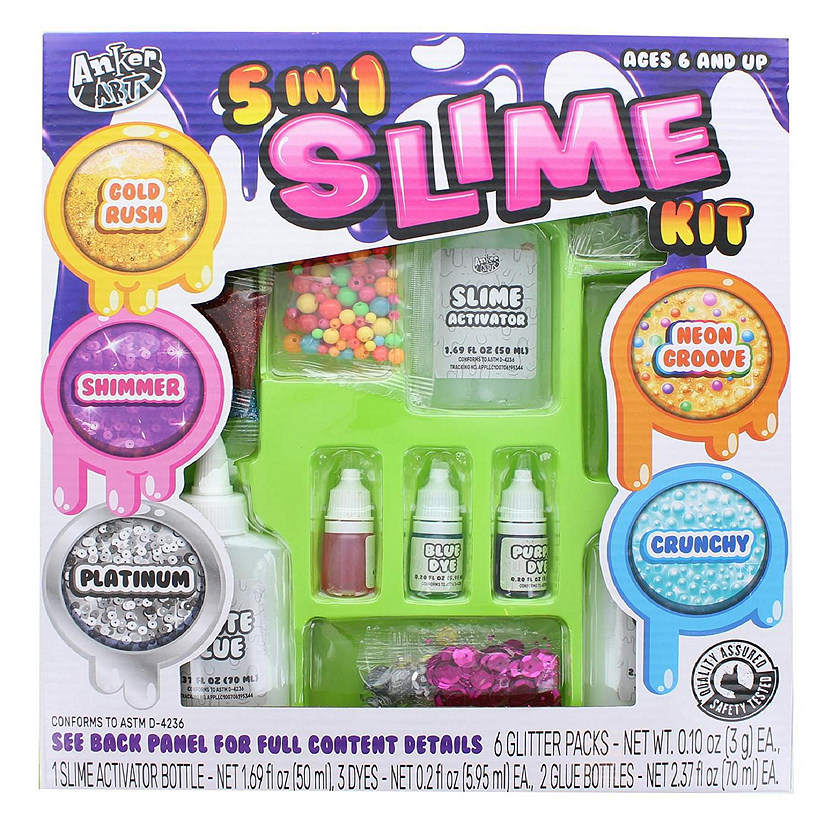Ultimate 5 in 1 Slime Maker Kit Make 5 Slimes