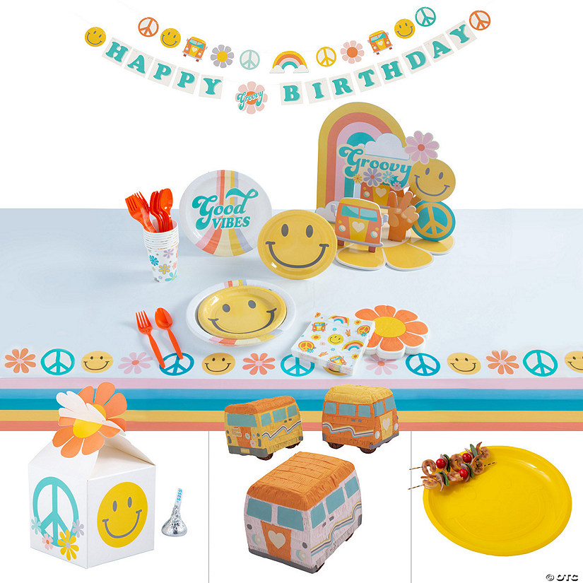 Ultimate Groovy Party Decorating Kit for 24 Image