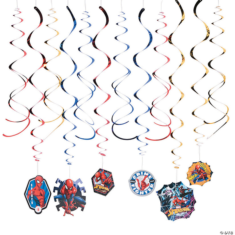 Ultimate Spider-Man&#8482; Hanging Swirls Value Pack- 12 Pc. Image