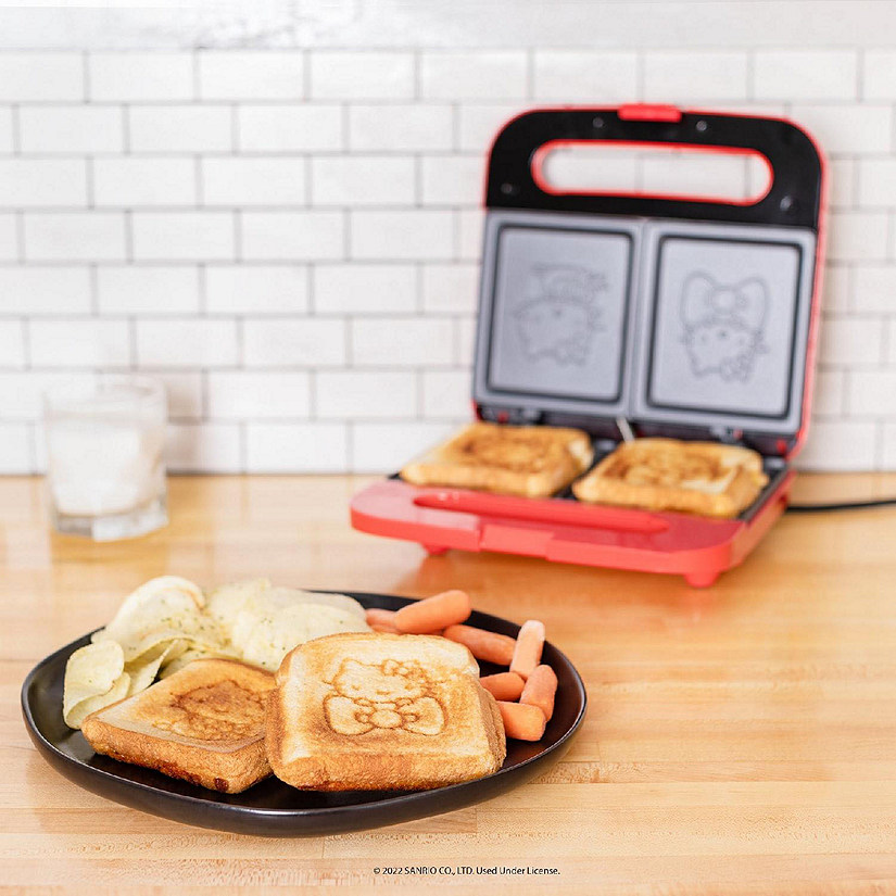 Uncanny Brands Hello Kitty Grilled Cheese Maker- Panini Press and