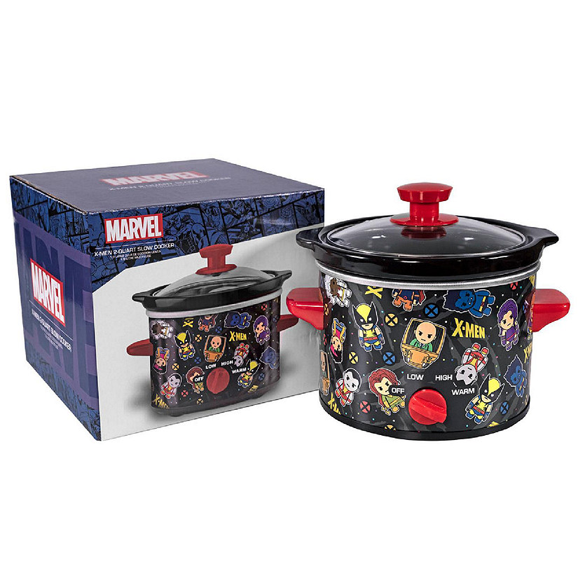 Uncanny Brands Marvel&#8217;s X-Men Kawaii 2qt Slow Cooker- Cook With Marvel Mutants Image