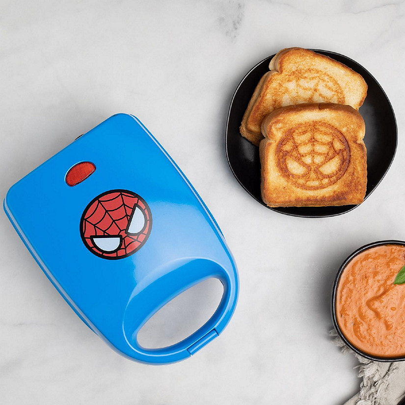 Uncanny Brands Marvel Spiderman Single Sandwich Maker - Marvel Kitchen Appliance Image