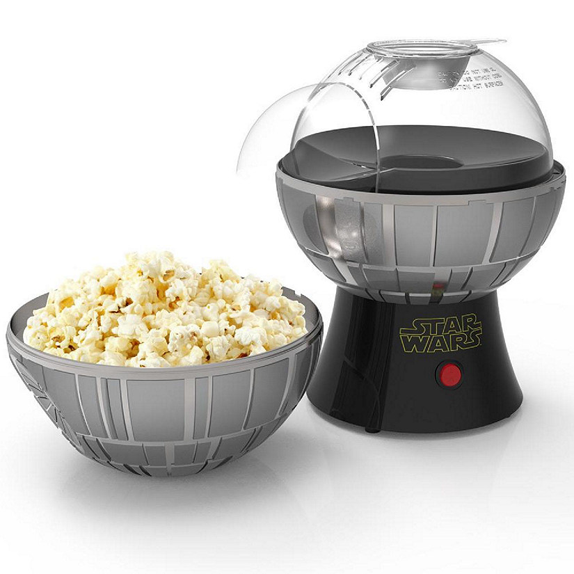 Uncanny Brands Star Wars Death Star Popcorn Maker - Hot Air Style with Removable Bowl Image