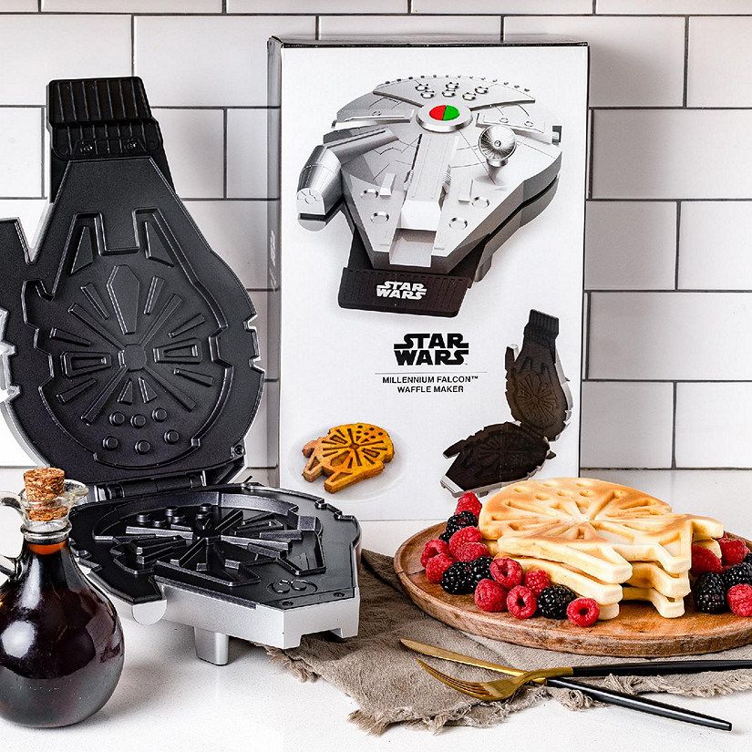 Uncanny Brands Star Wars Deluxe Millennium Falcon Waffle Maker - Most Legendary Ship In The Galaxy Image