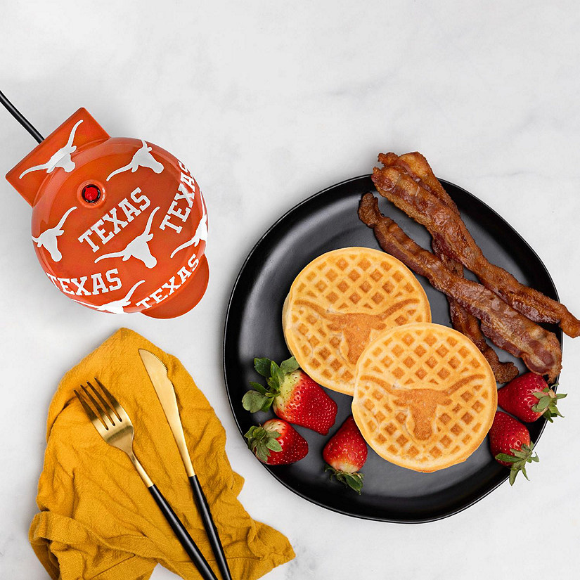 Uncanny Brands Texas Longhorns Mini Waffle Maker - Small Kitchen Appliance Image