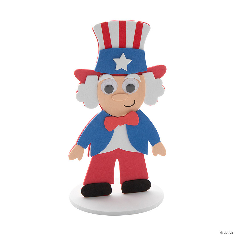 Uncle Sam Stand-Up Craft Kit - Makes 12 Image