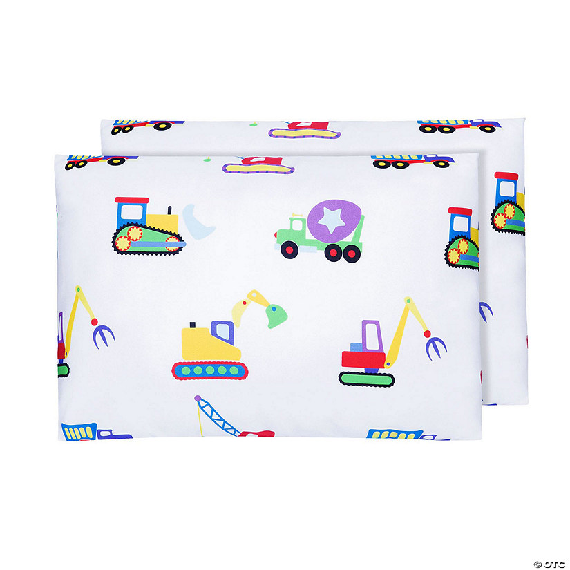 Under Construction Microfiber Pillowcases - Toddler (2 pk) Image