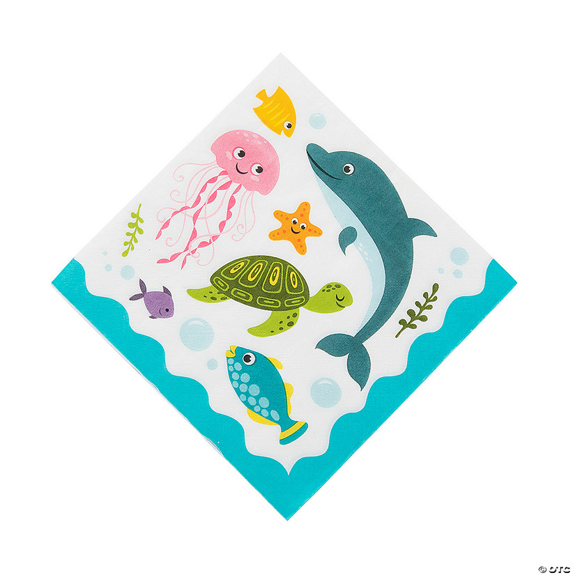 Under the Sea Creatures Luncheon Napkins - 16 Pc. Image