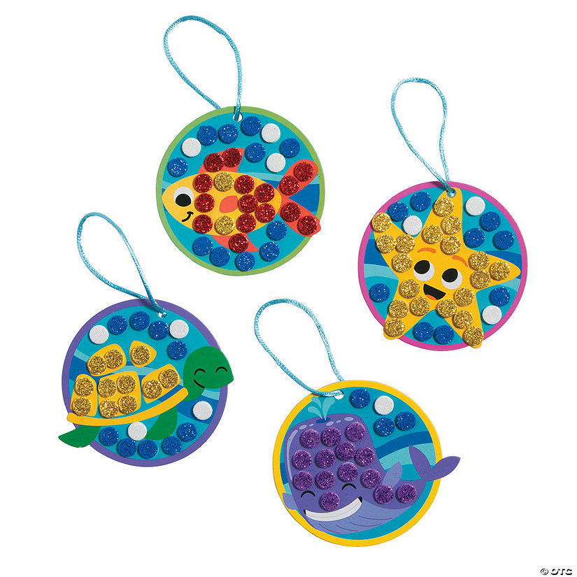 Under the Sea Glitter Mosaic Craft Kit - Makes 12 Image