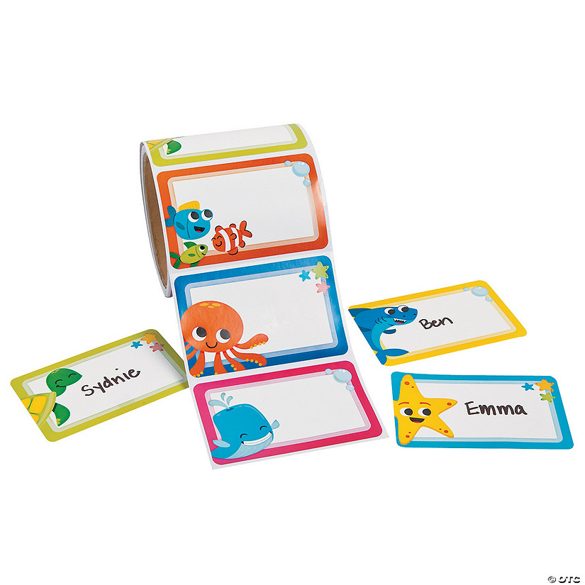 Under the Sea Self-Adhesive Name Tags/Labels Image