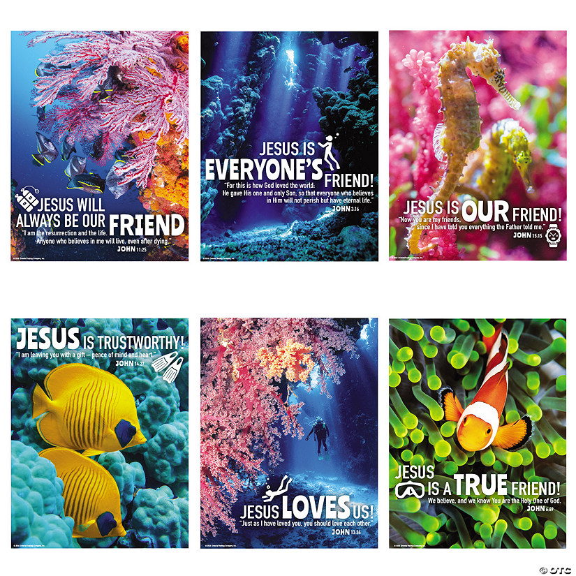 Under the Sea VBS Classroom Posters 6 Pc. Discontinued