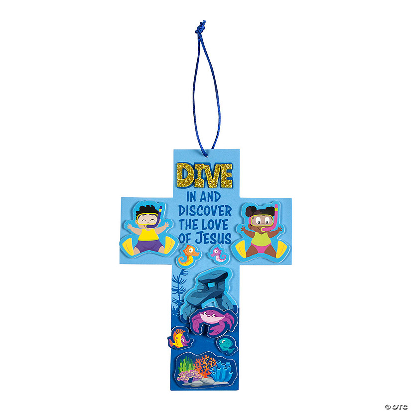 Under the Sea VBS Cross Sign Craft Kit - Makes 12 Image