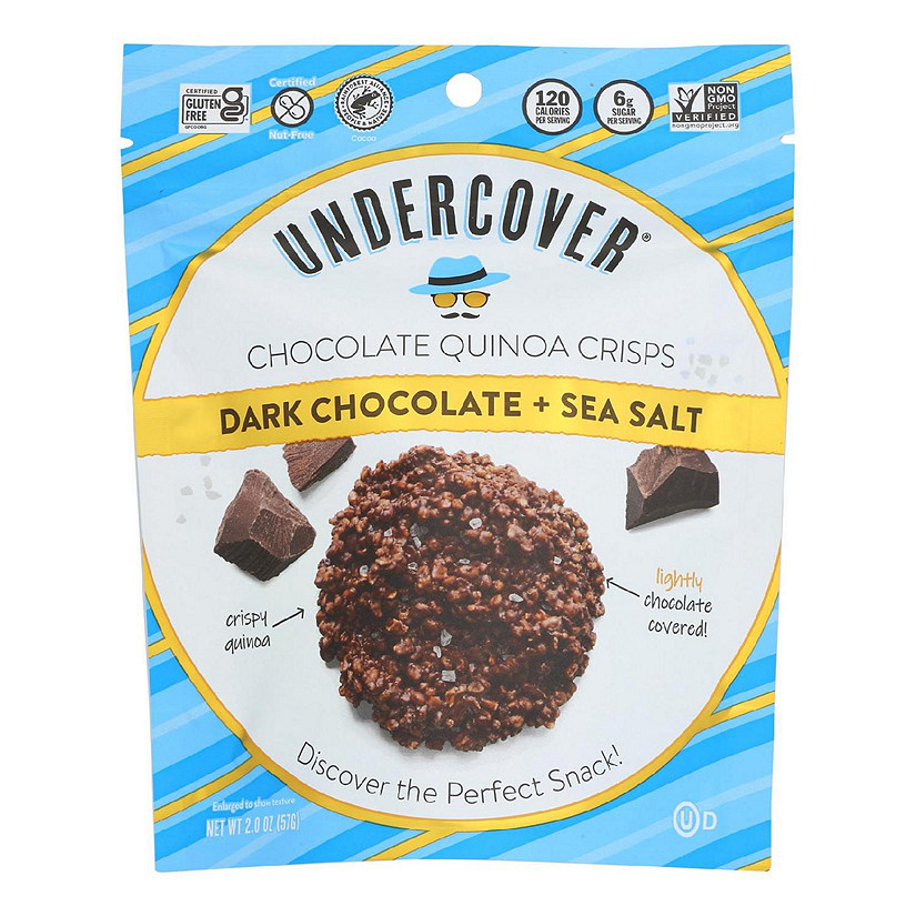 Undercover Quinoa Dark Chocolate + Sea Salt Crispy Quinoa Snack Case