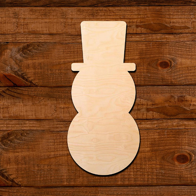 Unfinished Wood Co Laser Seasonal Snowman 10pc Image