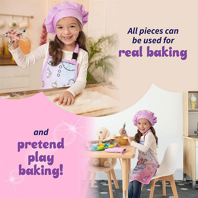 Unicorn baking dress up toy set Image