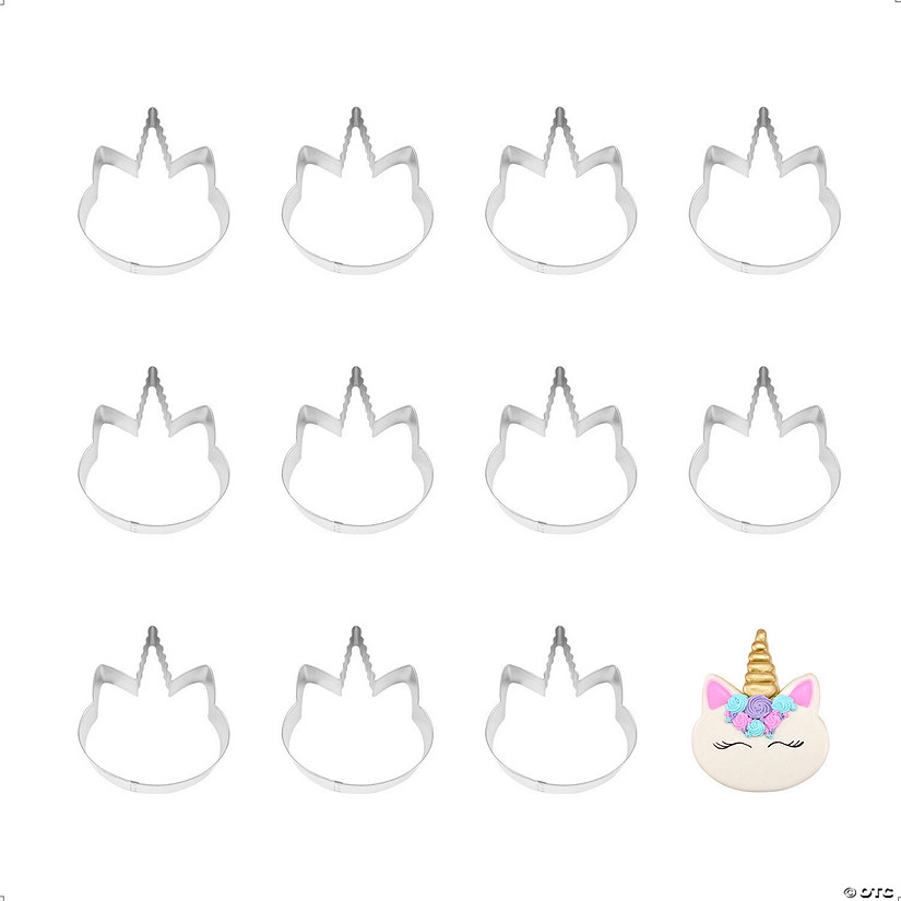 Unicorn Face 4.5" Cookie Cutters Image
