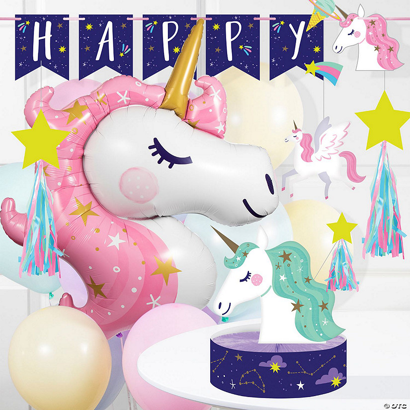 Unicorn GalaPropery Birthday Party Decorations Kit Image