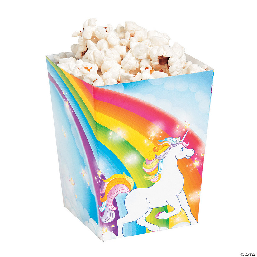 Unicorn Popcorn Boxes - 24 Pc. Image