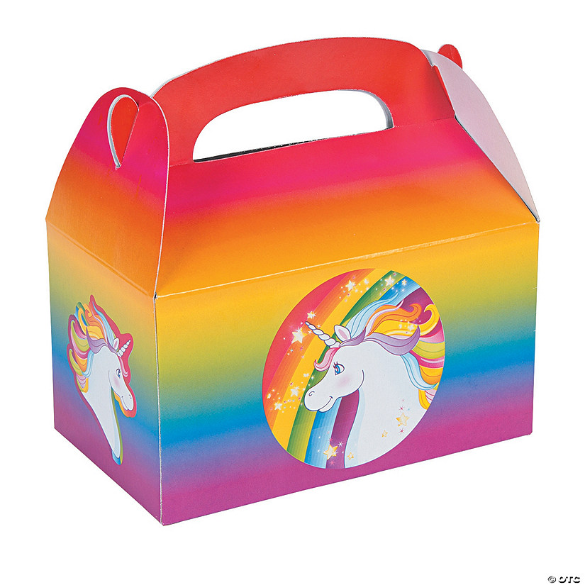 Unicorn Treat Boxes - 12 Pc. Image