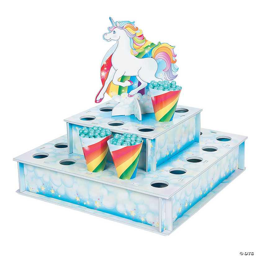 Unicorn Treat Stand with Cones-Less Than Perfect Image