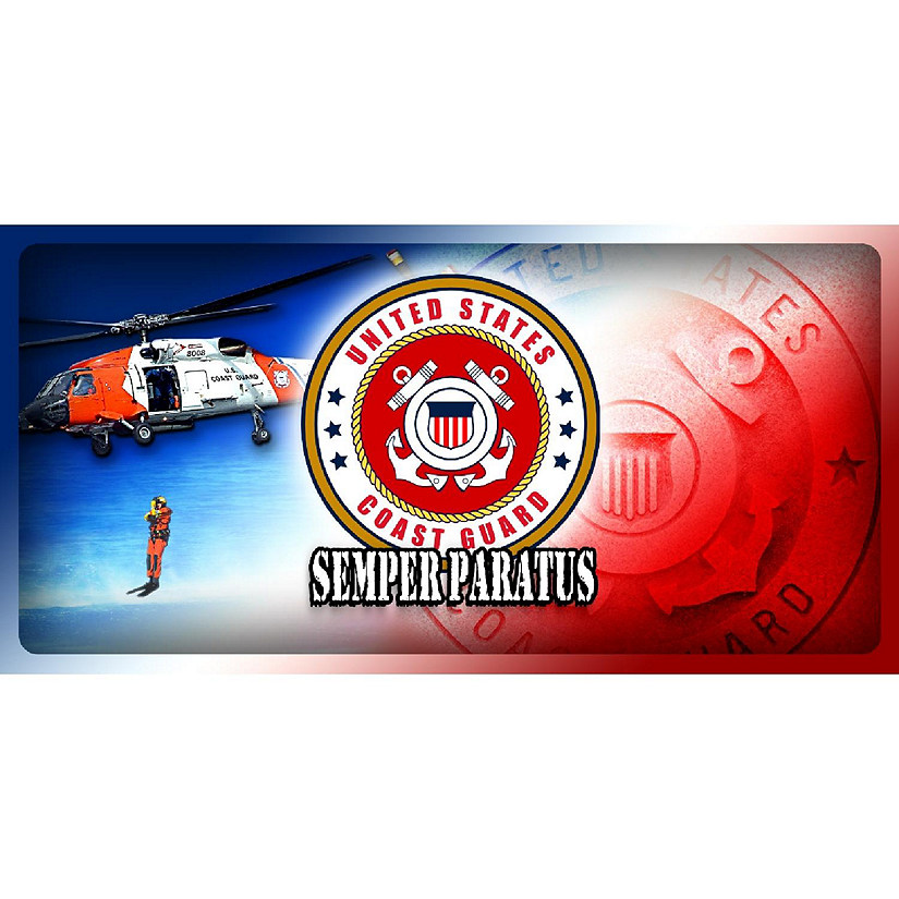 United States Coast Guard License Plate Image