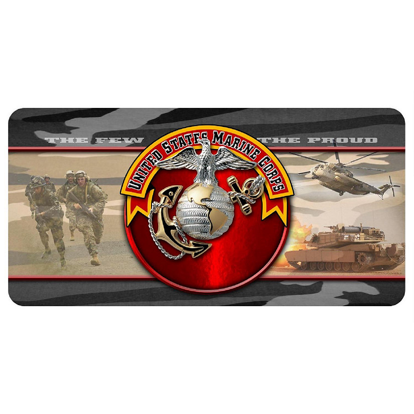 United States Marine Corps The Few and Proud License Plate Image