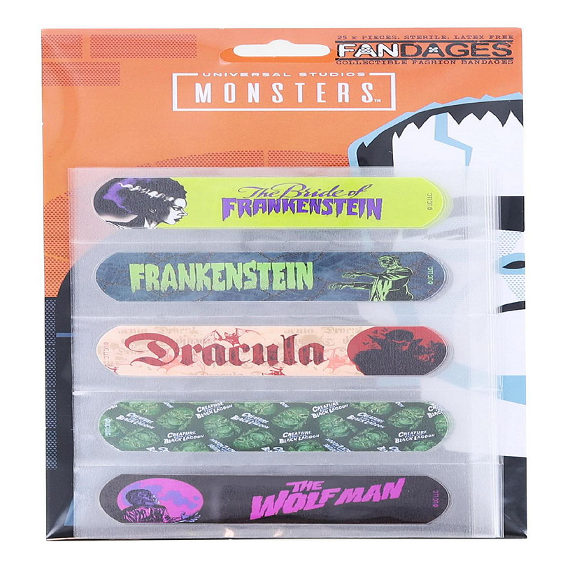 Universal Monsters Fandages Collectible Fashion Bandages  25 Pieces Image