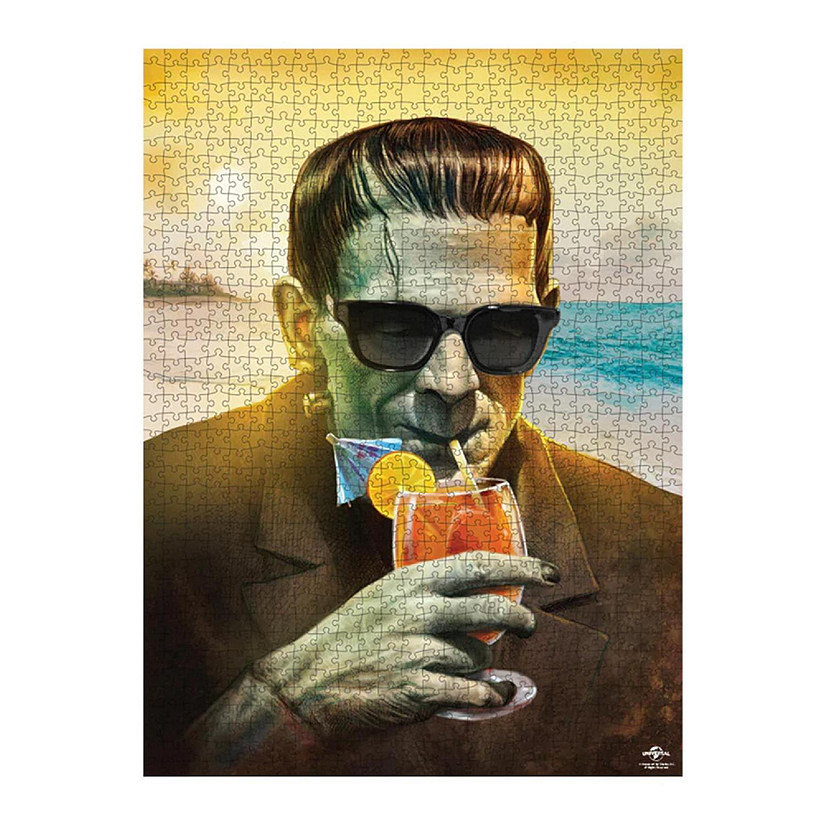 Universal Monsters Frankenstein at the Beach 1000 Piece Jigsaw Puzzle Image