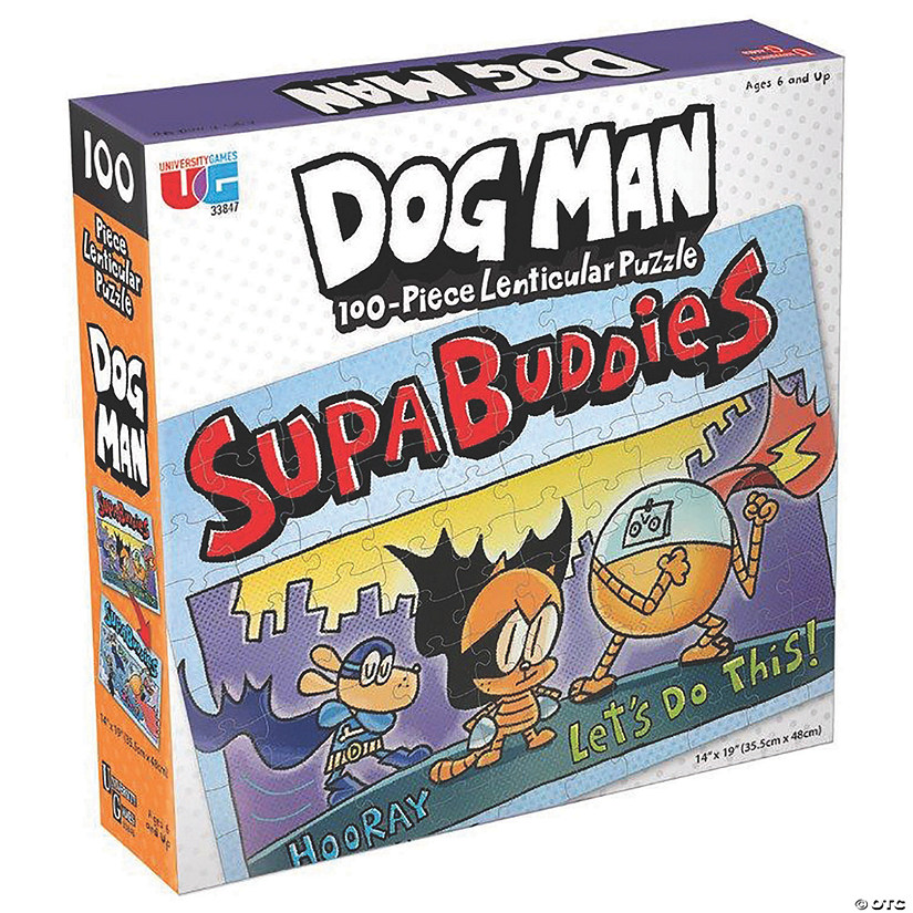 University Games Dog Man Supa Buddies Puzzle Image