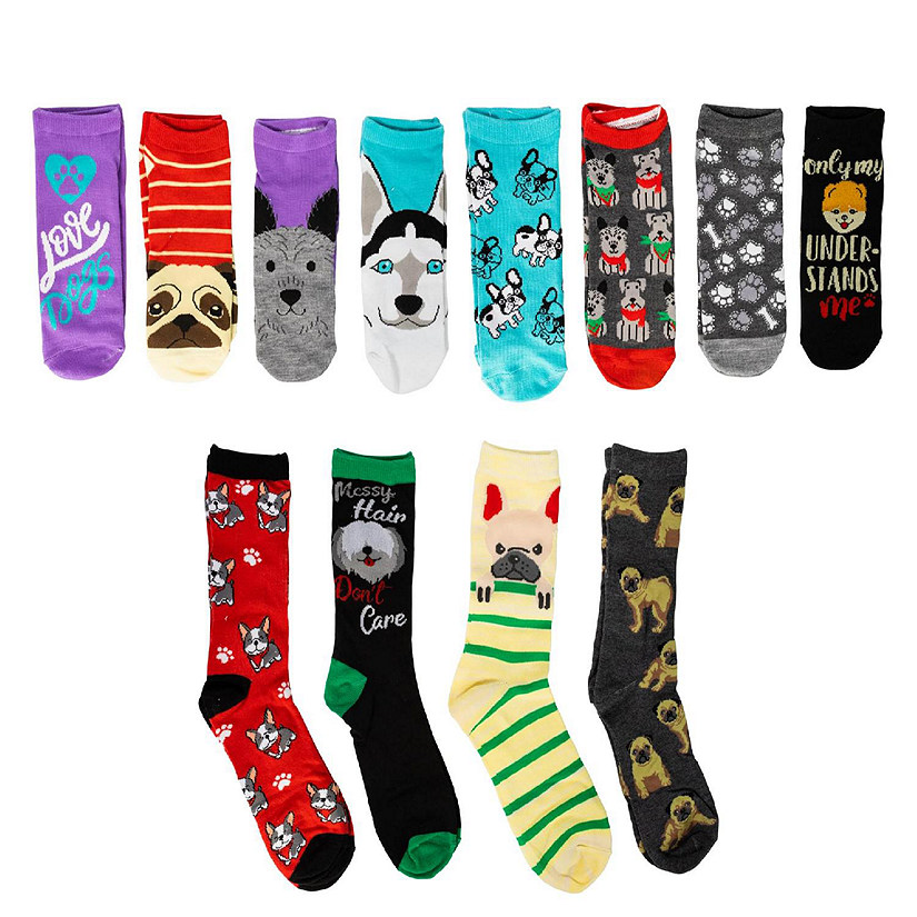 Unleash the Holiday Cheer Womens 12 Days of Socks in Advent Gift Box Image