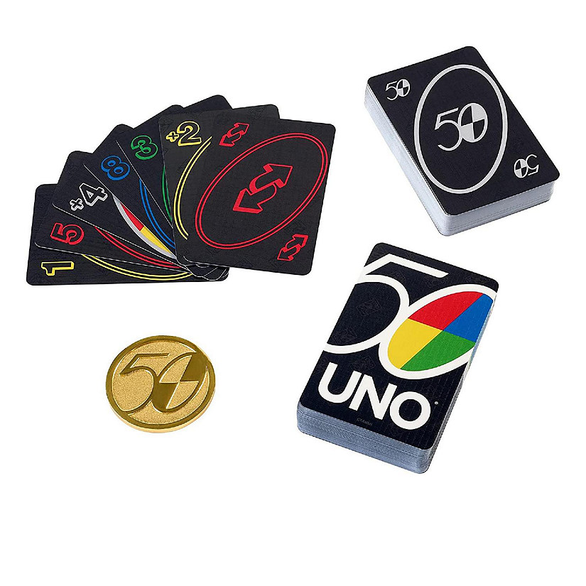 UNO Premium 50th Anniversary Edition Matching Card Game Image