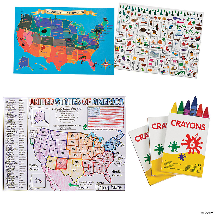 USA Geography Kit for 24 Image