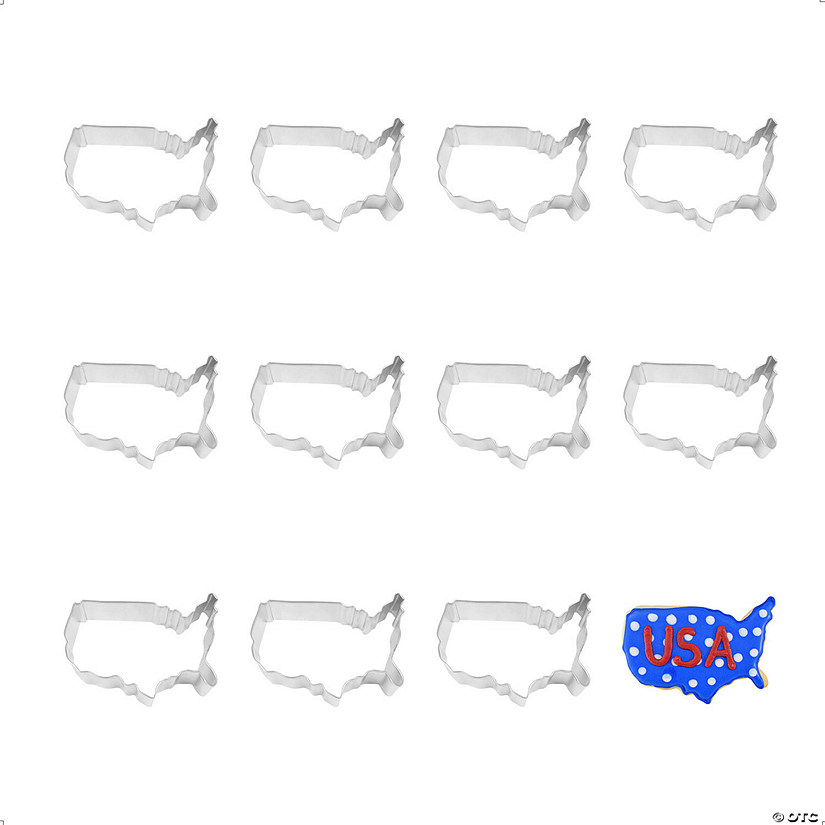 Usa Map 4.25" Cookie Cutters Image