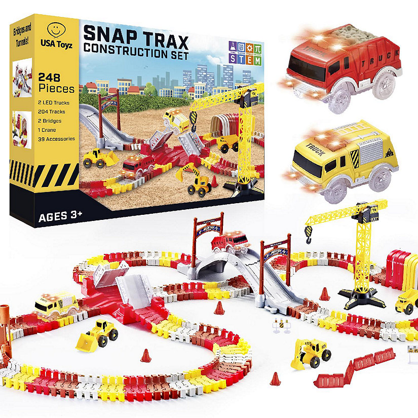 PicassoTiles® Magnetic Kids Toy Building Kit Race Track Set, 150