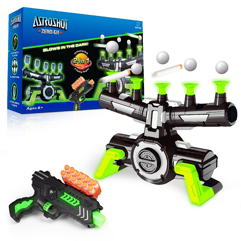 USA Toyz-Glow in the Dark Shooting Games with 1 Foam Blaster Toy