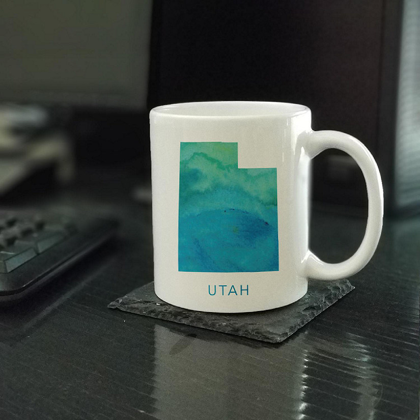 Utah Aqua Blue Water Ceramic Mug Image