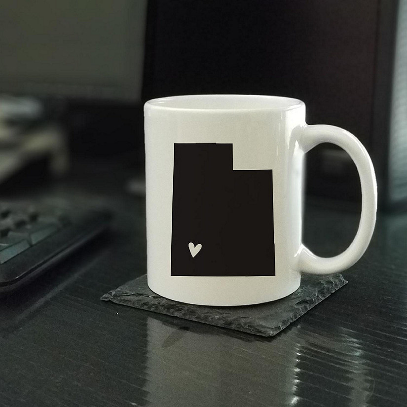 Utah State Heart Ceramic Mug Image