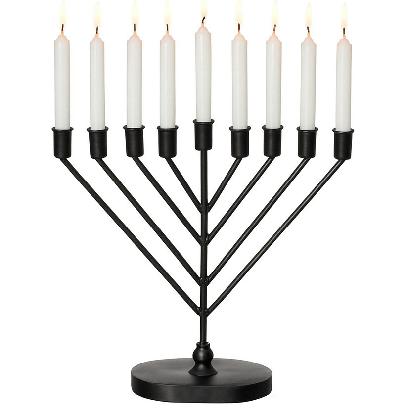 V-SHAPED MID-CENTURY MENORAH BLACK Image