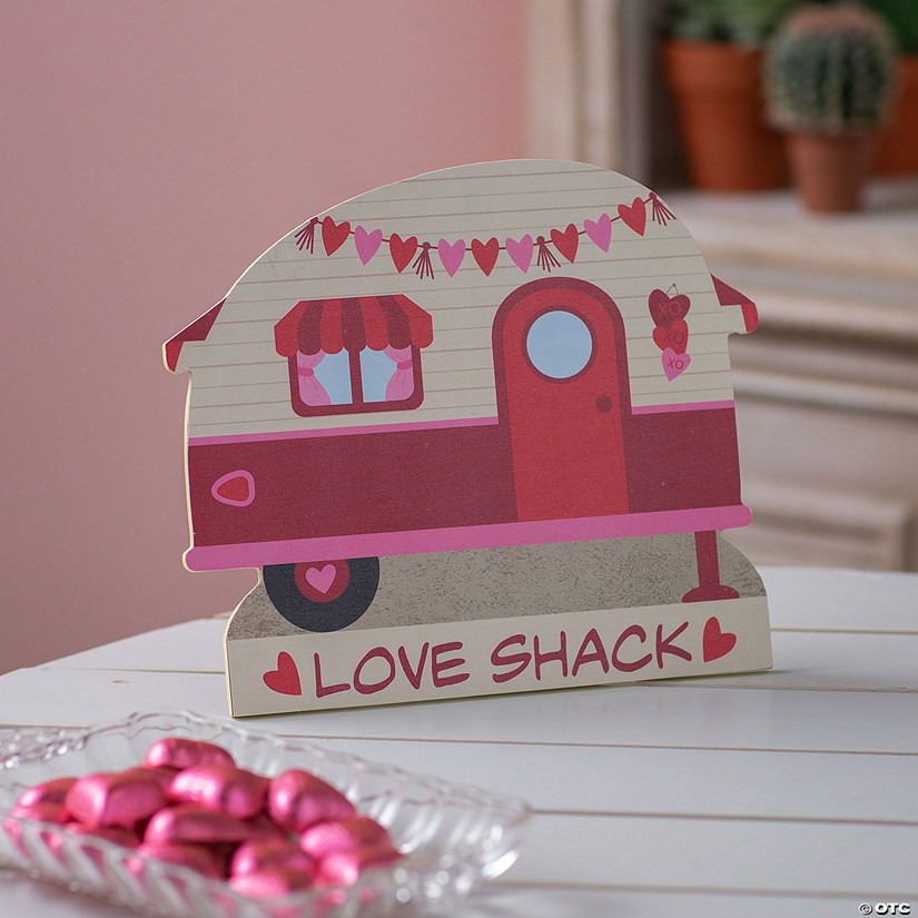 Valentine Camper Tabletop Sign Image