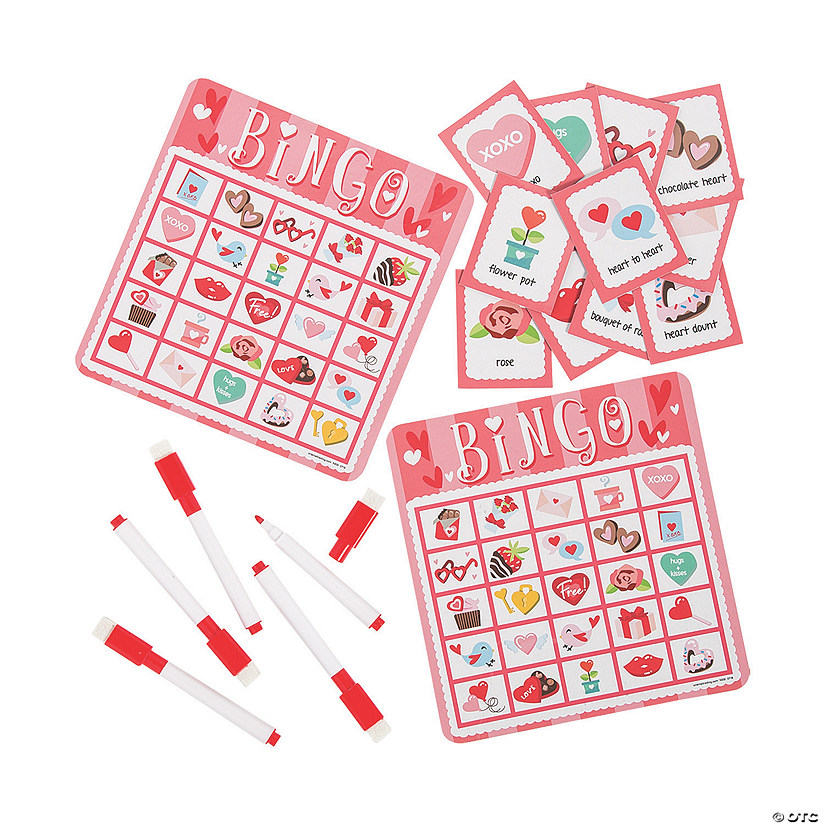 Valentine Dry Erase Bingo Game Image