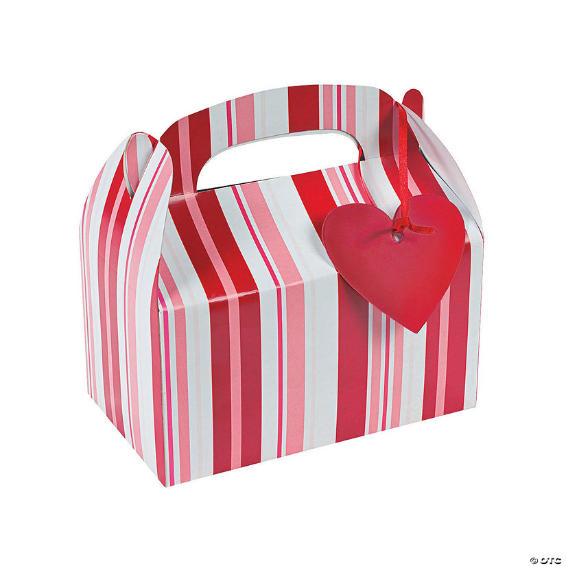 Valentine Favor Boxes with Tags - 12 Pc. Image